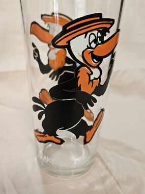 Pepsi Clear Glass with Beaky Buzzard Cartoon Looney Tunes